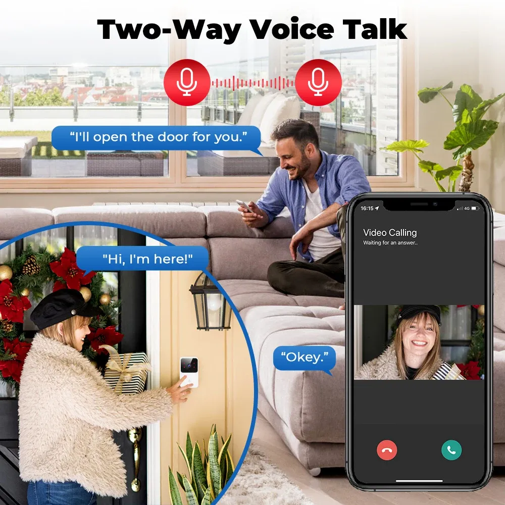 Détails de la sonnette vidéo intelligente Tuya