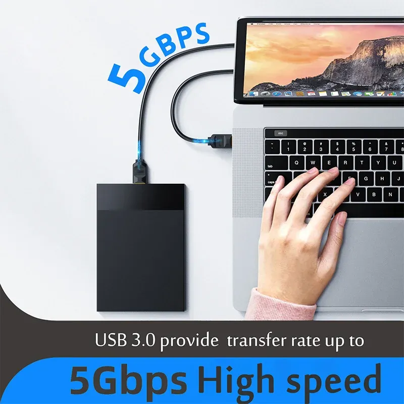 Câble d'extension USB 3.0/2.0 mâle à femelle haute vitesse pour ordinateur portable 4