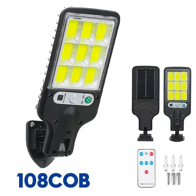 Lampe solaire LED extérieure 300000 lm avec capteur de mouvement, 4 modes d'éclairage, étanche IP65 9