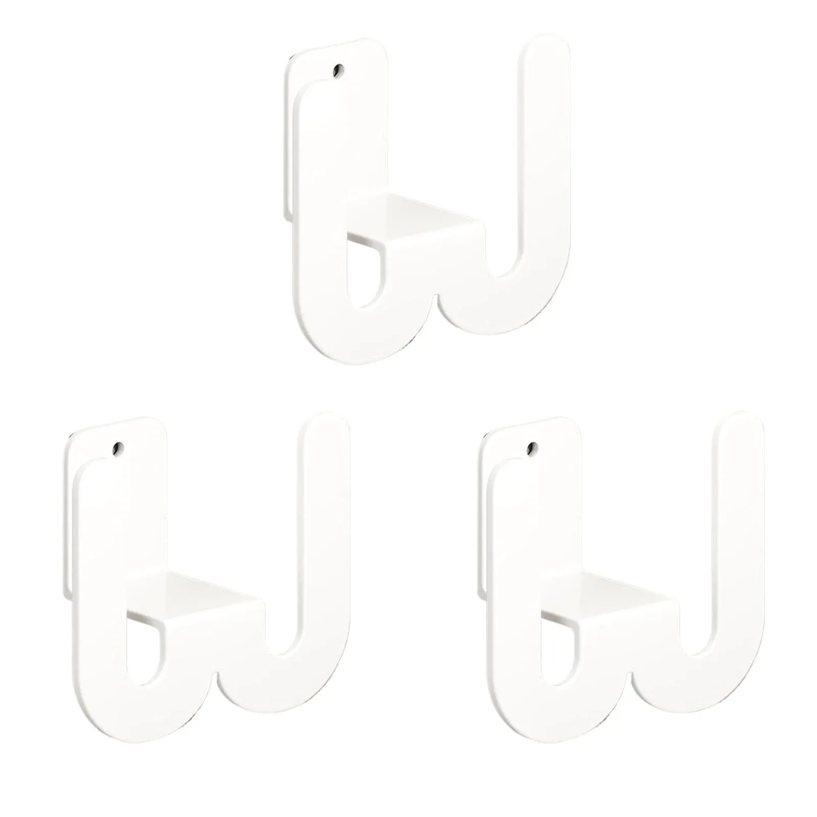 Lot de 3 étagères murales multifonctionnelles pour chaussures et pantoufles, sans perçage 8