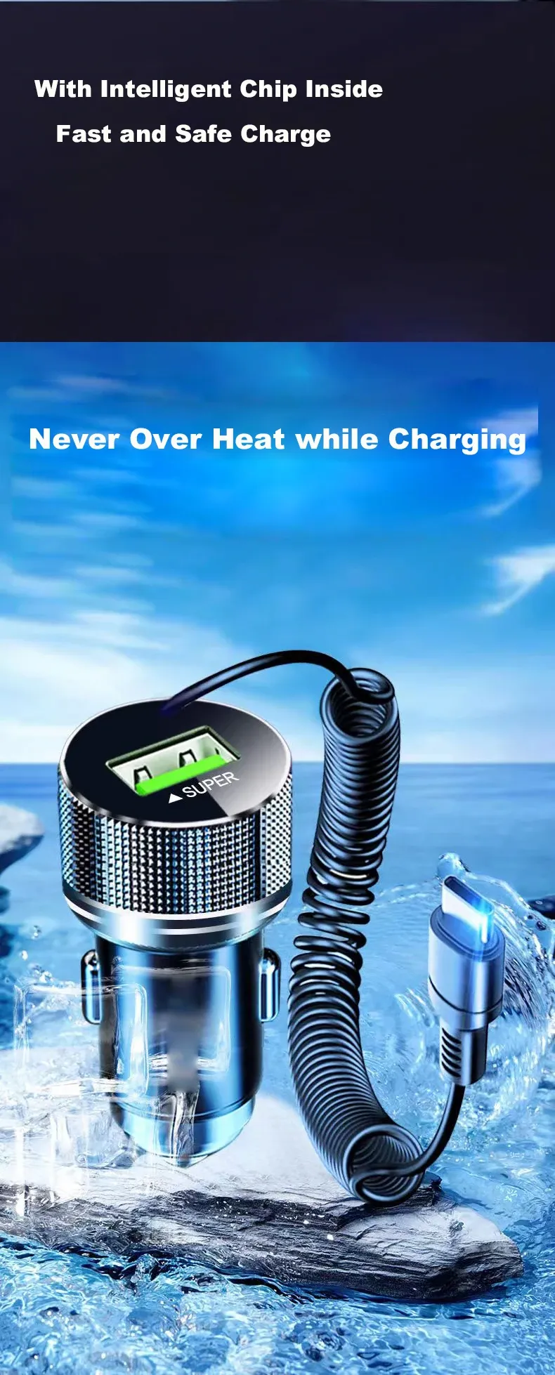 Chargeur de voiture EDEBA, compatibilité