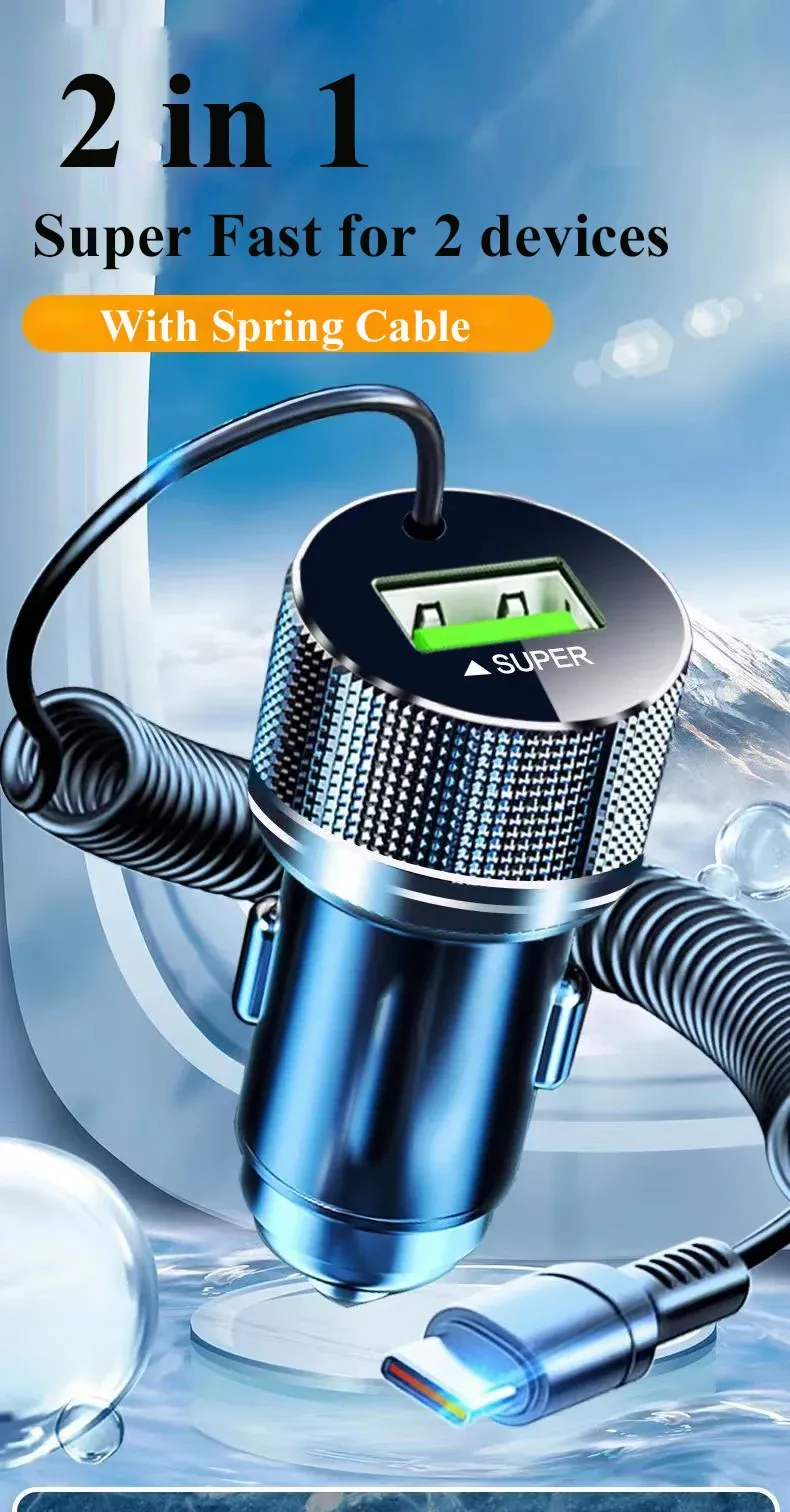 Chargeur de voiture USB en métal EDEBA