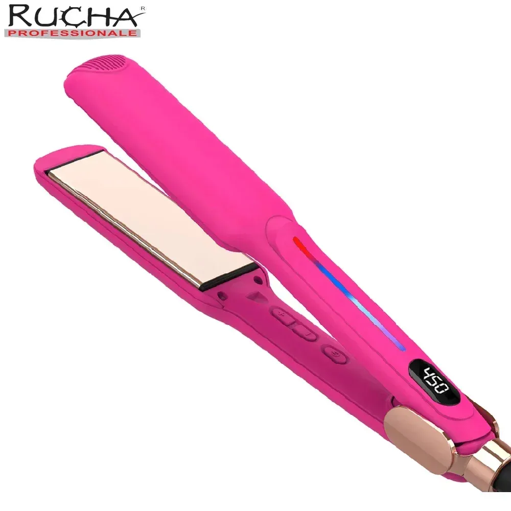 Lisseur infrarouge rose en titane vue de face