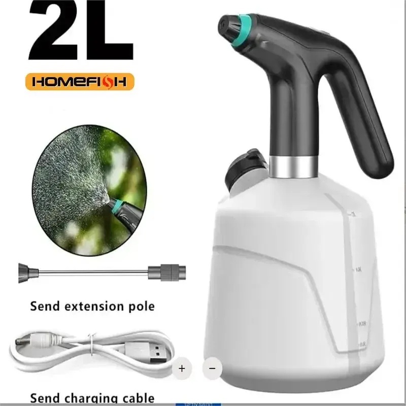 Pulvérisateur électrique HOMEFISH 2 L à arrosage automatique, rechargeable par USB - Image 1