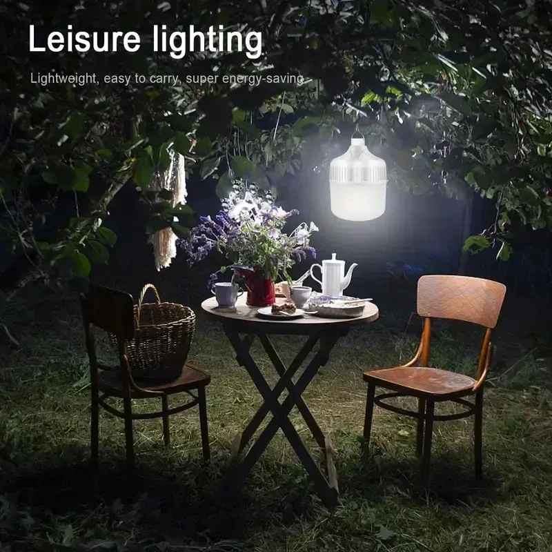 Lampe LED rechargeable USB pour camping, étanche et économe en énergie, à suspendre sous tente 5