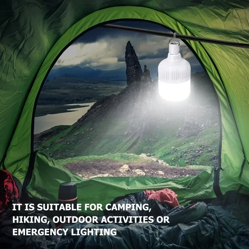 Lampe LED rechargeable USB pour camping, étanche et économe en énergie, à suspendre sous tente 6
