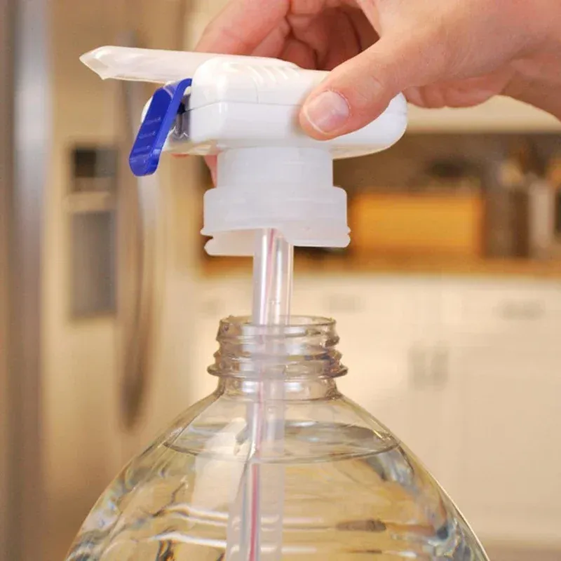 Pompe d'aspiration automatique anti-débordement pour bonbonne d'eau minérale, distributeur de boissons à paille 7