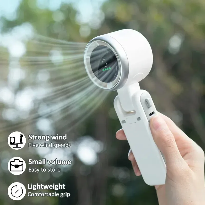 Ventilateur de table portable pliable rechargeable par USB