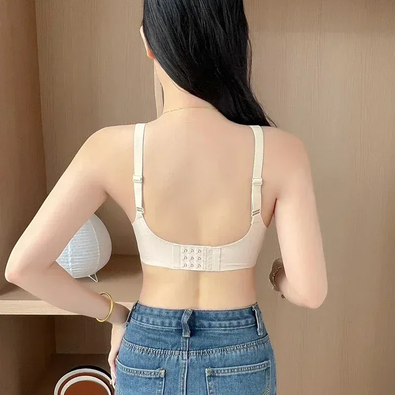 Soutien-gorge push-up sans couture et sans armatures pour femmes, à maintien doux 5