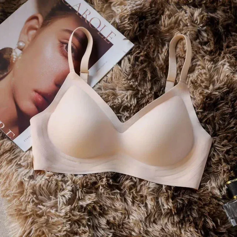 Soutien-gorge push-up sans couture et sans armatures pour femmes, à maintien doux 7