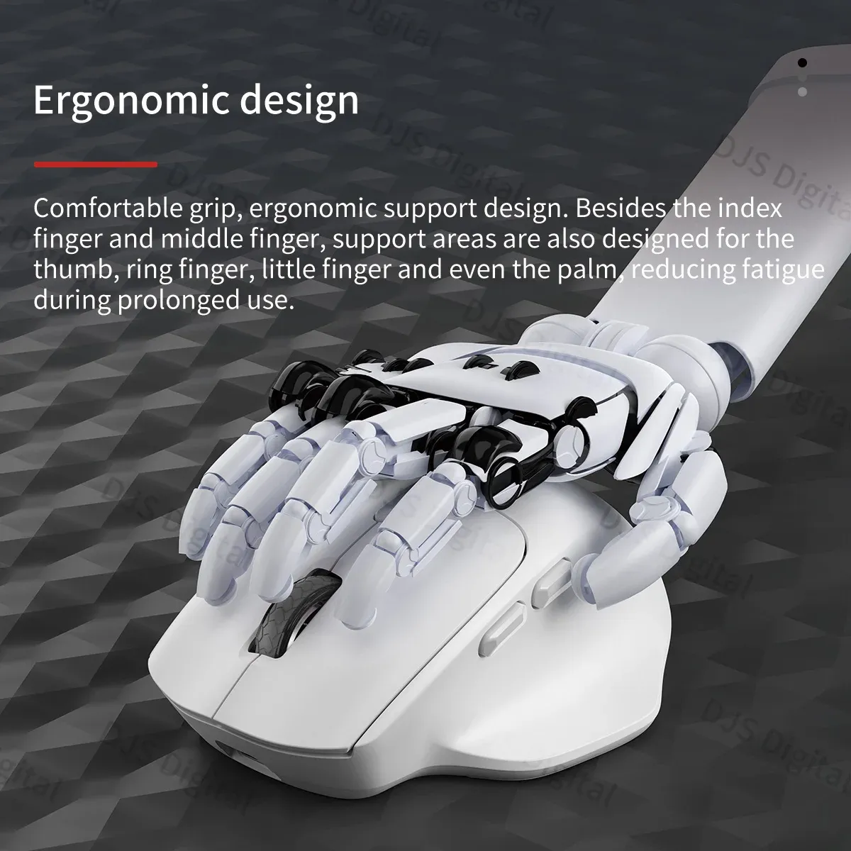 Souris ergonomique sans fil Lenovo rechargeable, double mode Bluetooth / 2,4 GHz, longue autonomie, pour le bureau et le jeu 3