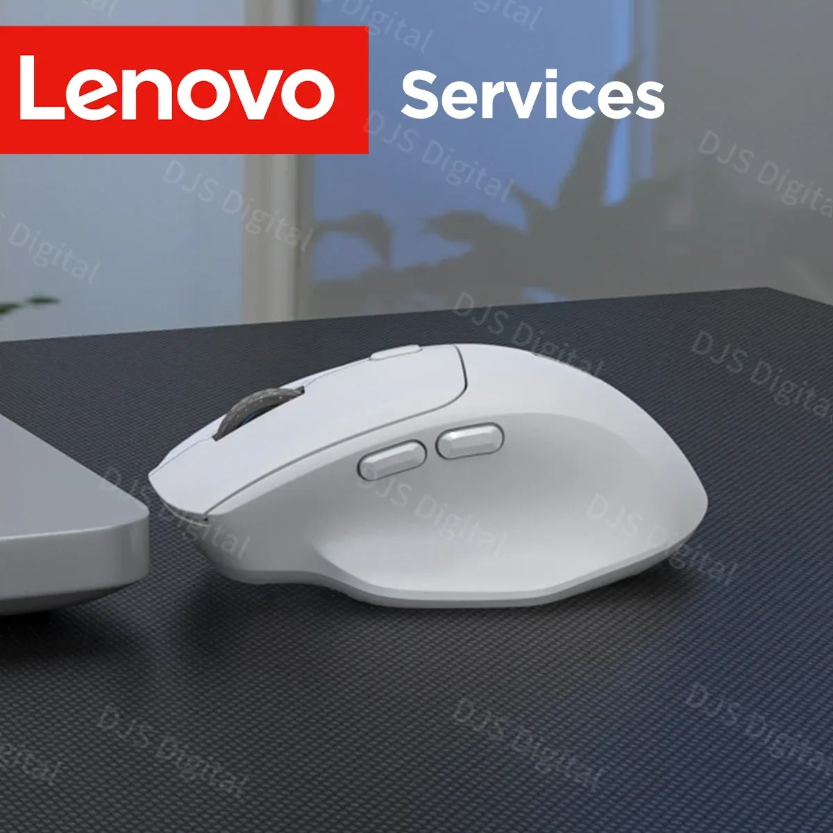 Souris ergonomique sans fil Lenovo, finition soignée