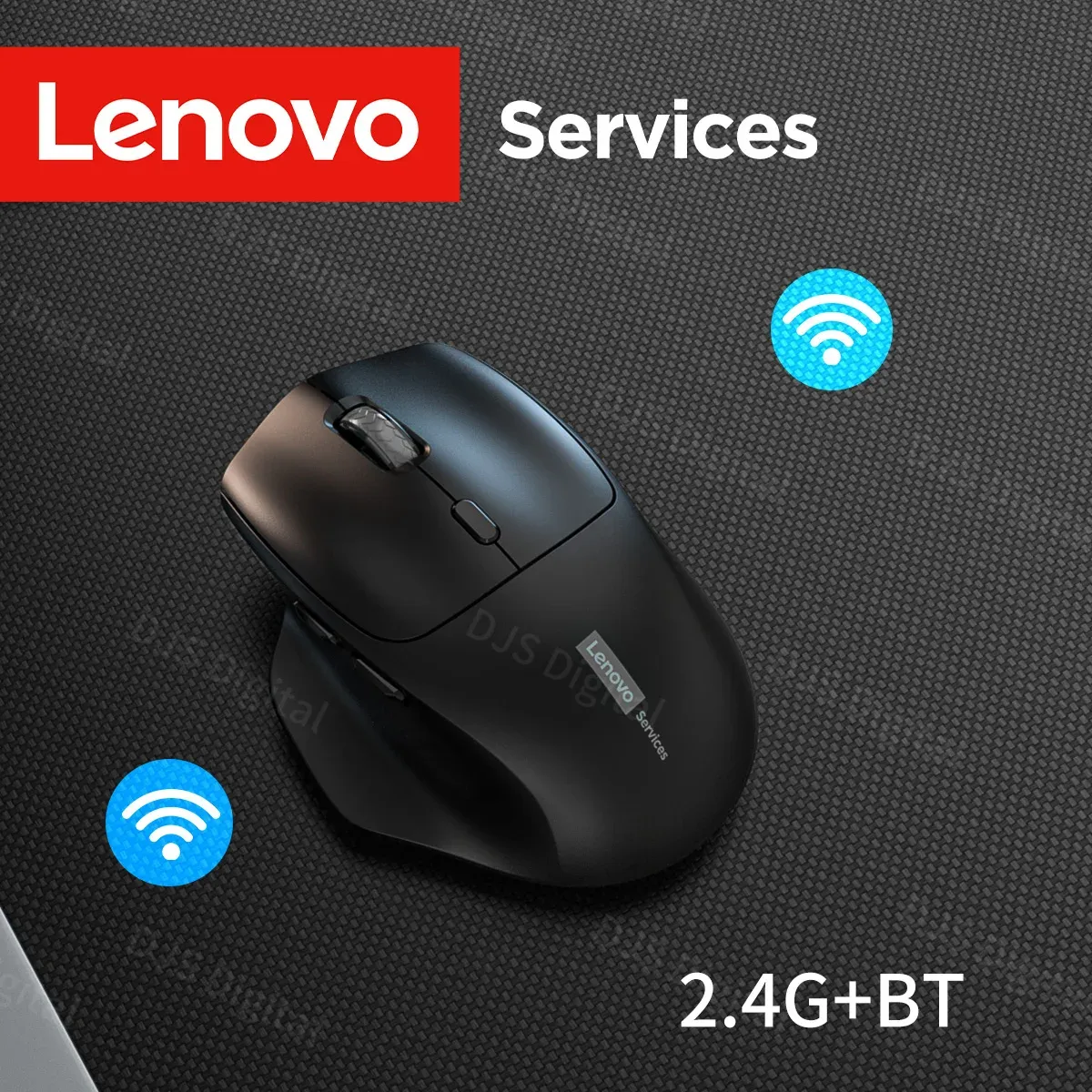 Souris ergonomique sans fil Lenovo rechargeable, double mode Bluetooth / 2,4 GHz, longue autonomie, pour le bureau et le jeu 7
