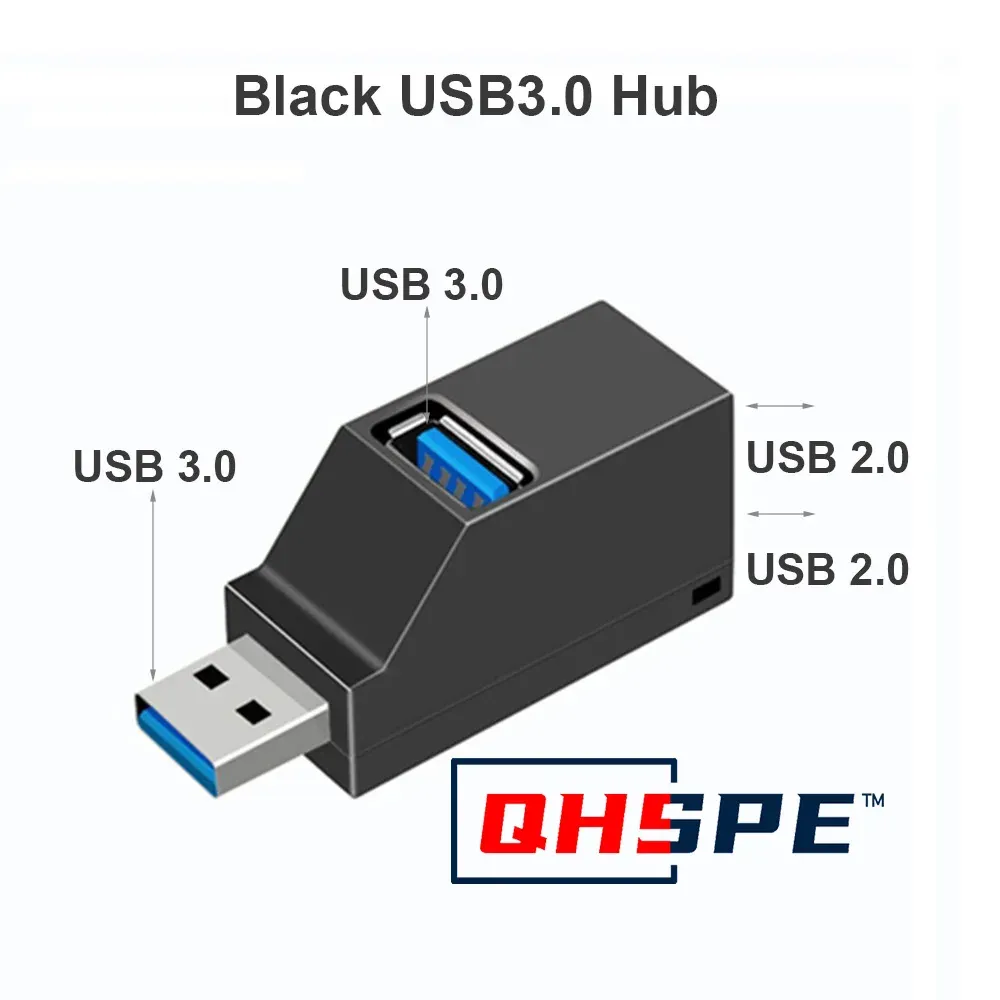 Ce titre est déjà en français. Voici une version plus claire et professionnelle :

Hmm, the user wants only the raw string. Correct output:

Hub USB 3.0 pour ordinateur portable avec lecteur de cartes, 1 à 3 ports, compatible USB 2.0 haute vitesse, mini séparateur 7
