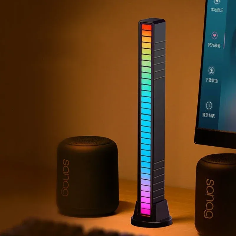 Bande lumineuse LED RGB à synchronisation musicale pour bar, voiture, salon et téléviseur 6