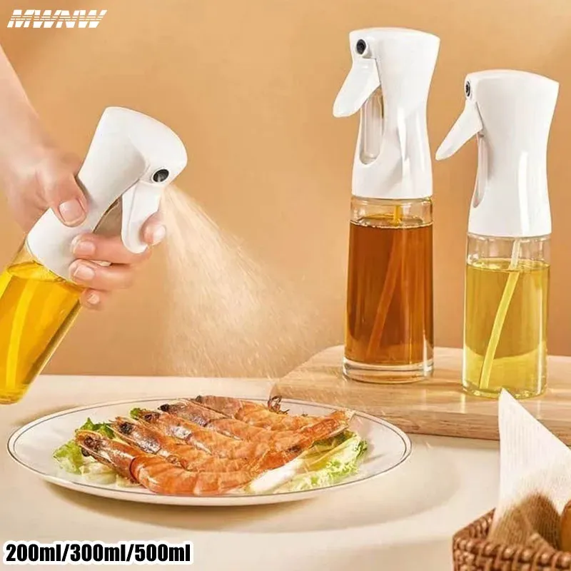 Bouteille d'huile noire de 500 ml avec vaporisateur pneumatique de 200 ml pour la cuisson, le barbecue et le fitness 2