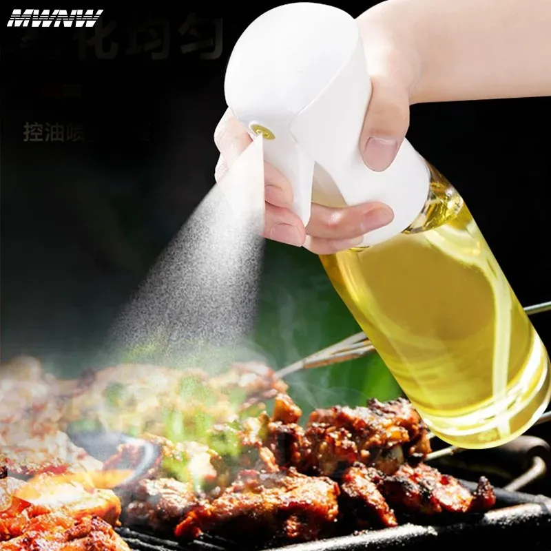 Bouteille d'huile noire de 500 ml avec vaporisateur pneumatique de 200 ml pour la cuisson, le barbecue et le fitness 4