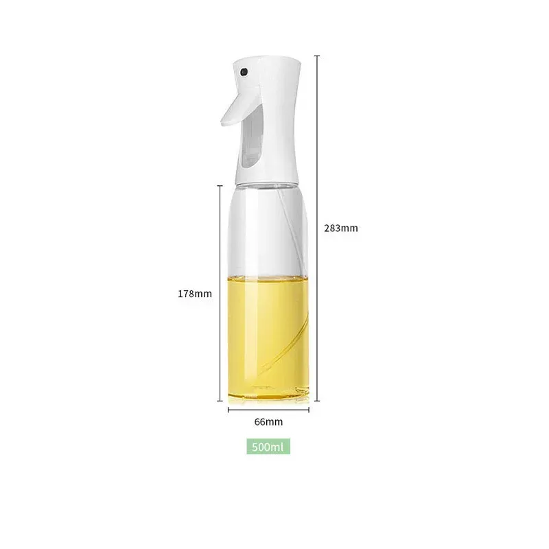 Bouteille d'huile noire de 500 ml avec vaporisateur pneumatique de 200 ml pour la cuisson, le barbecue et le fitness 9