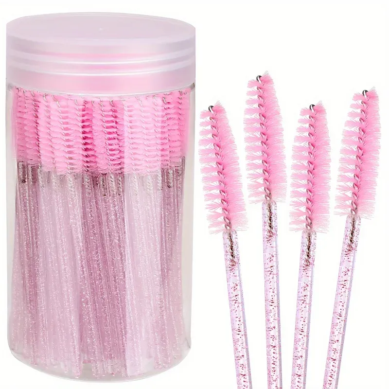 Ensemble de 20 pinceaux pour cils et sourcils – Non imperméable, formule sans ammoniaque, application facile du mascara et des extensions de cils, portable - Image 1