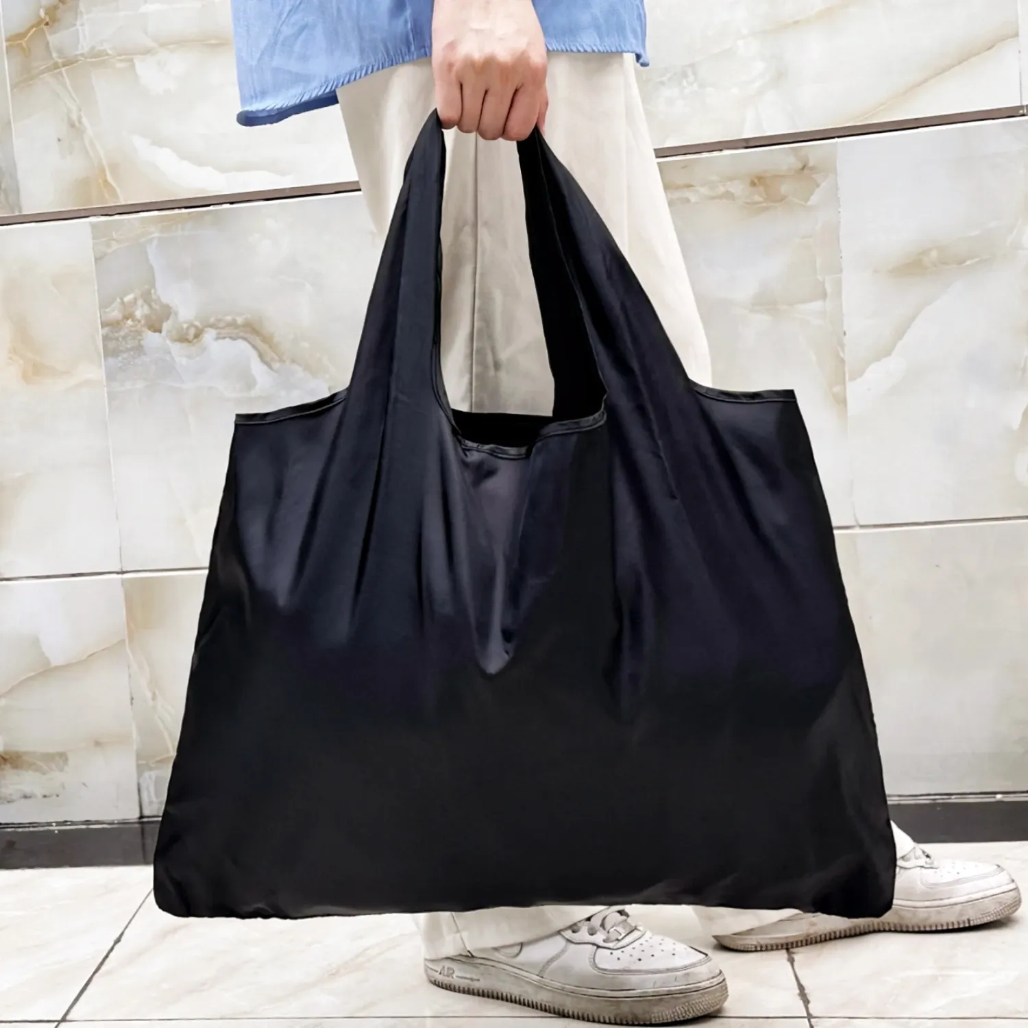 Sac de voyage pliable et réutilisable à grande capacité, léger et écologique, motifs imprimés 5