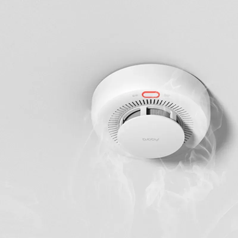 Détecteur de fumée intelligent Aqara, capteur Zigbee 3.0 avec alarme incendie et alerte sonore, compatible Xiaomi Mi Home et HomeKit 2