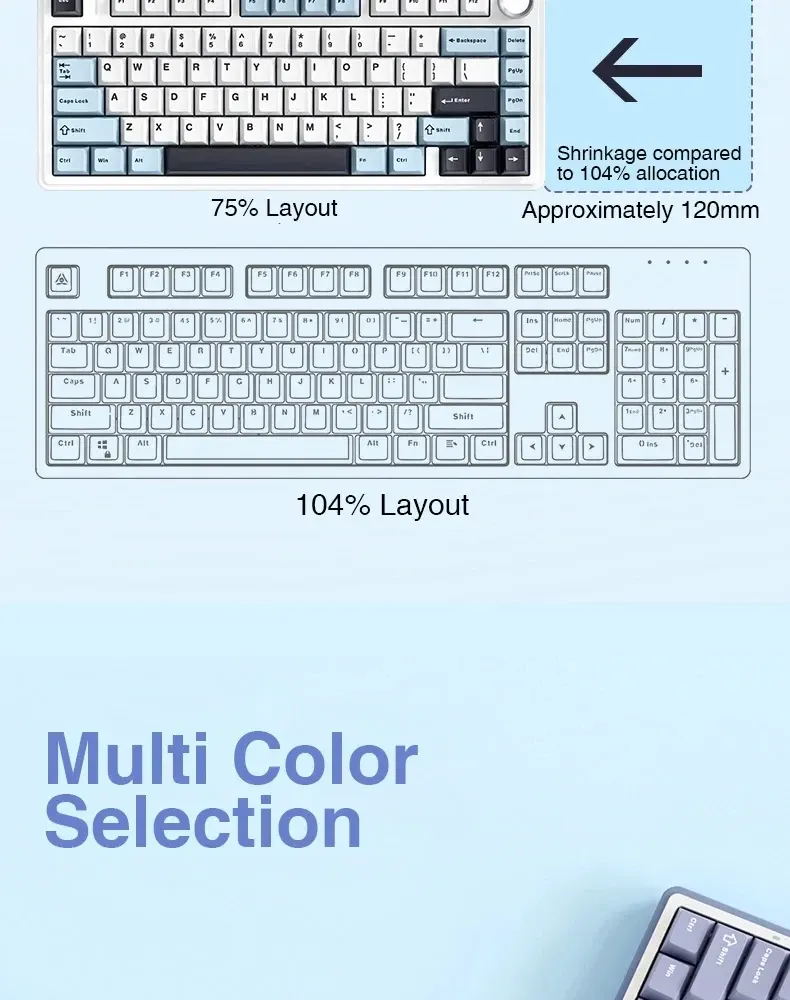 Finition du clavier AULA F75