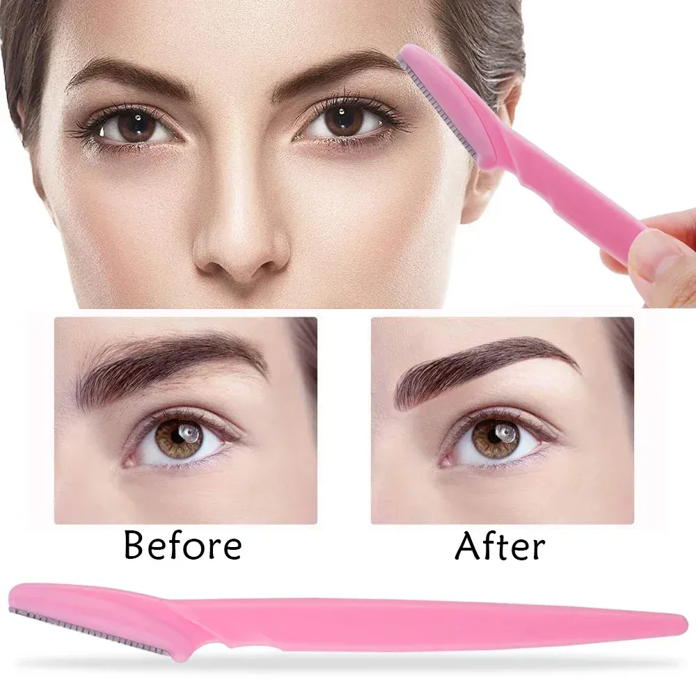 Lot de 3, 4 ou 10 rasoirs à sourcils portables avec lame de sécurité pour femme 3