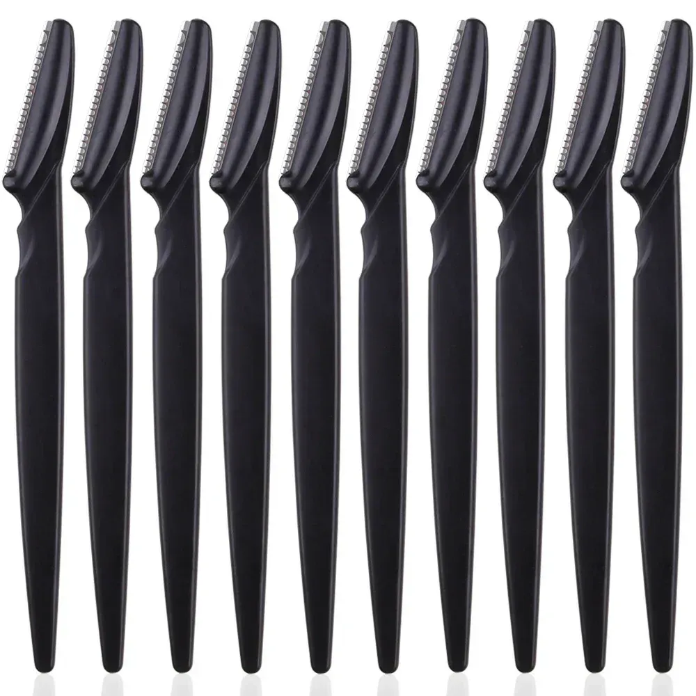 Lot de 3, 4 ou 10 rasoirs à sourcils portables avec lame de sécurité pour femme 11