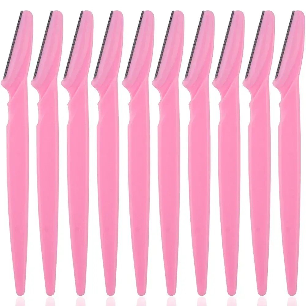 Lot de 3, 4 ou 10 rasoirs à sourcils portables avec lame de sécurité pour femme 13
