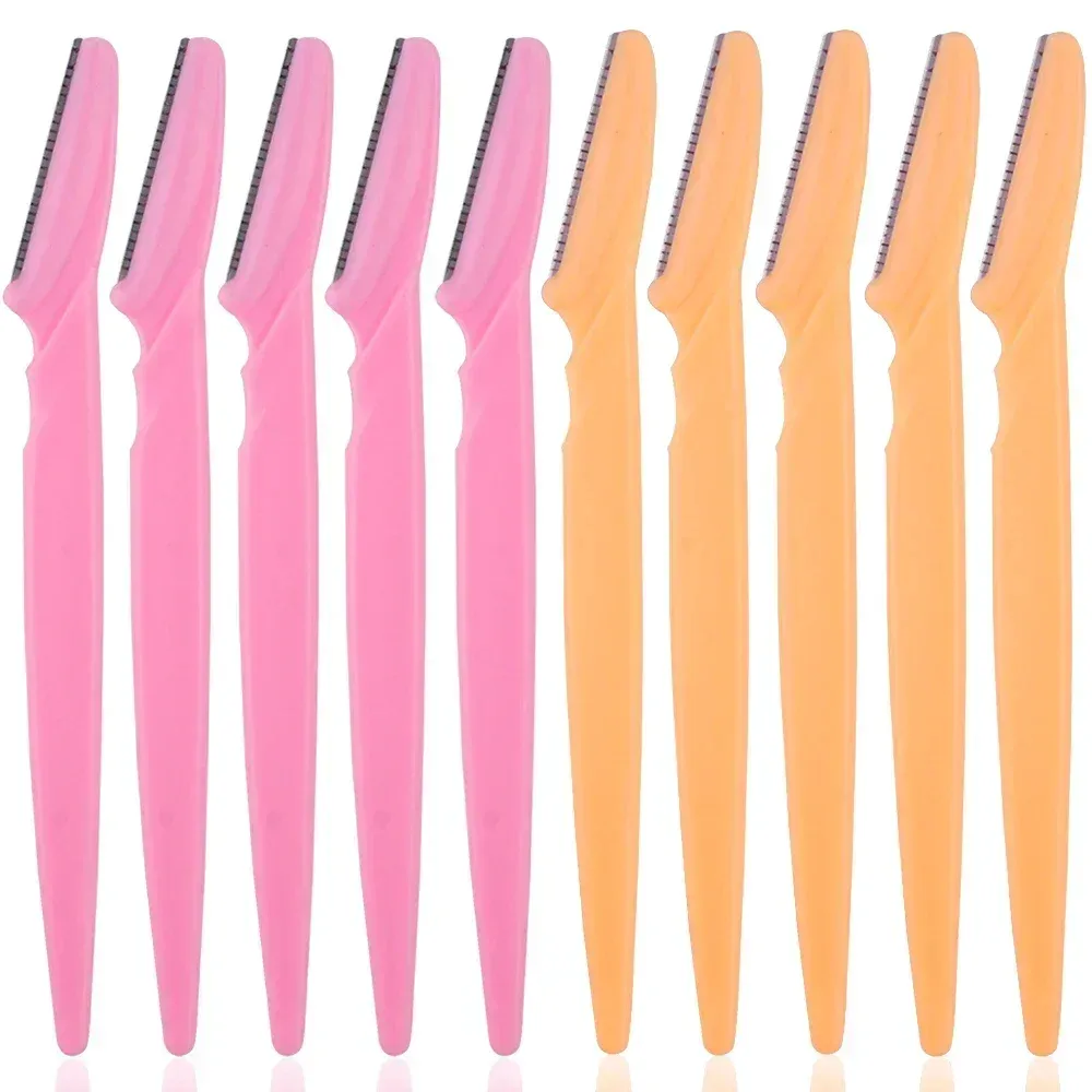 Lot de 3, 4 ou 10 rasoirs à sourcils portables avec lame de sécurité pour femme 12