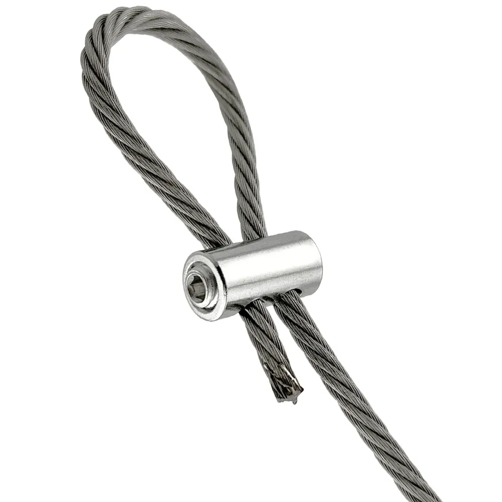 Pince à câble en acier inoxydable, mise en œuvre