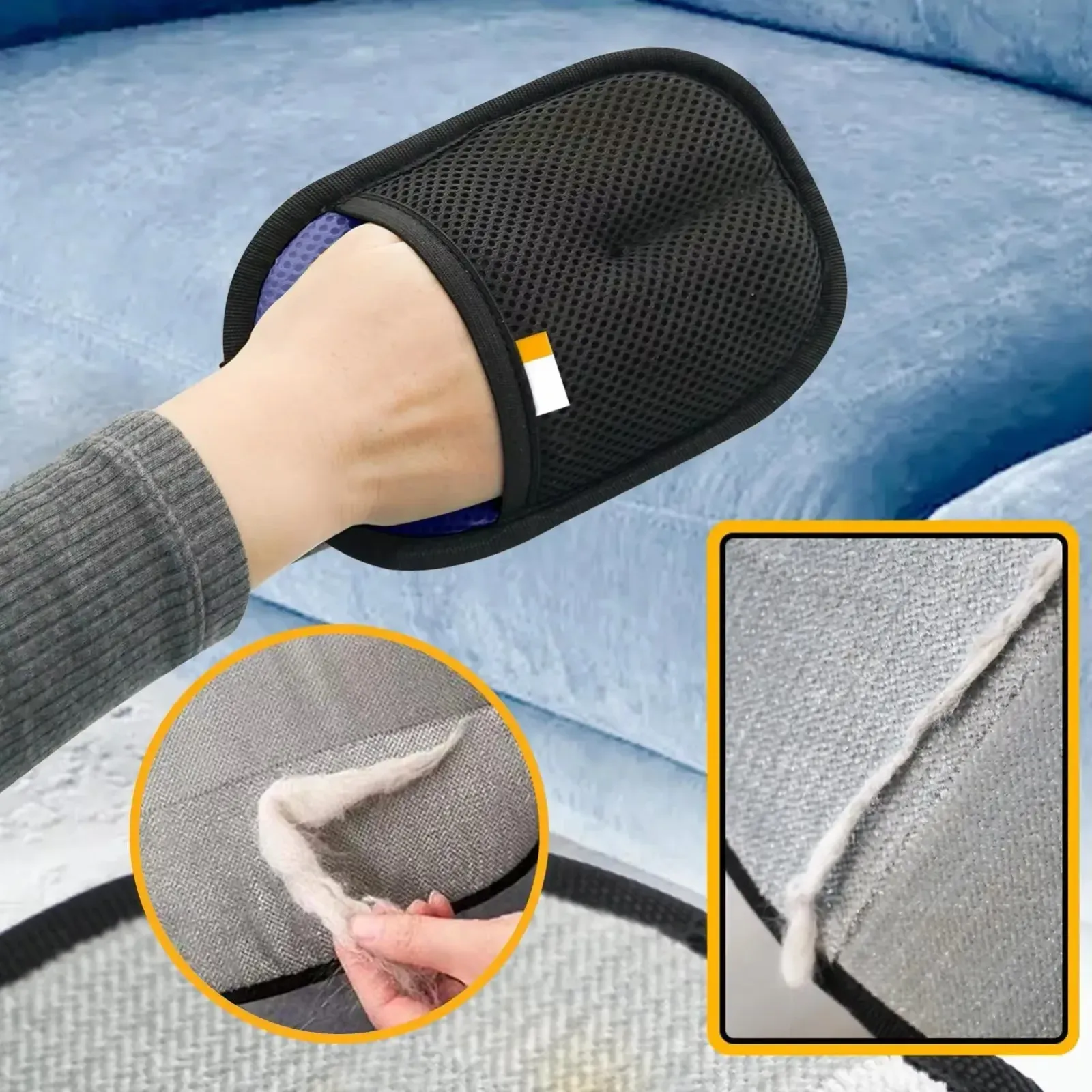 Détail du lot de brosses et gants