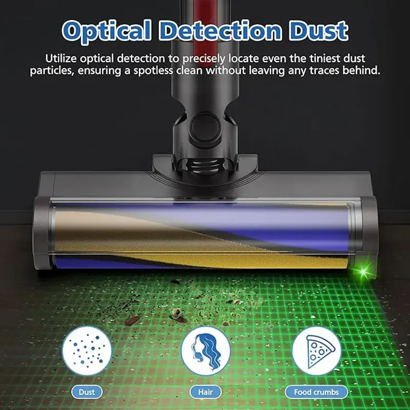 Tête de brosse souple améliorée pour aspirateurs sans fil Dyson V7, V8, V10, V11, V15 et V10 Slim, avec lumière LED verte pour la maison 4