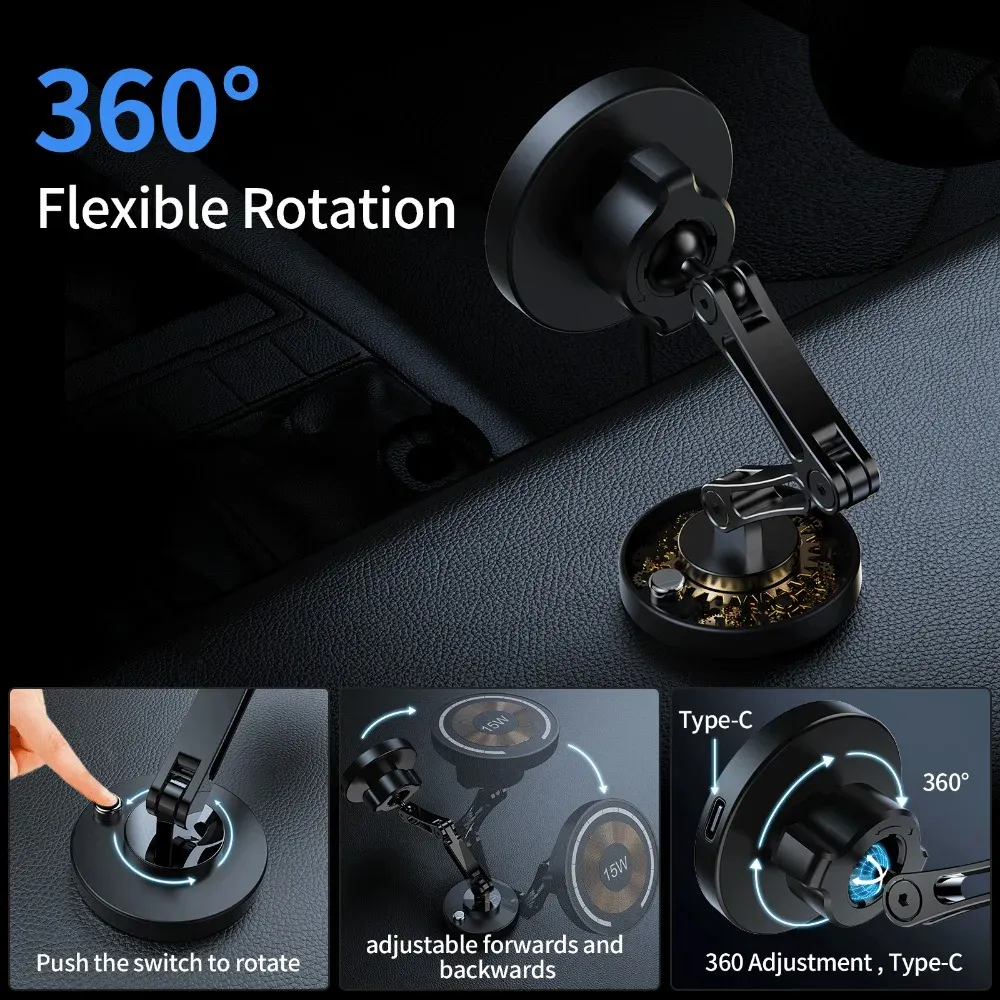 Support de téléphone pour voiture, finition premium