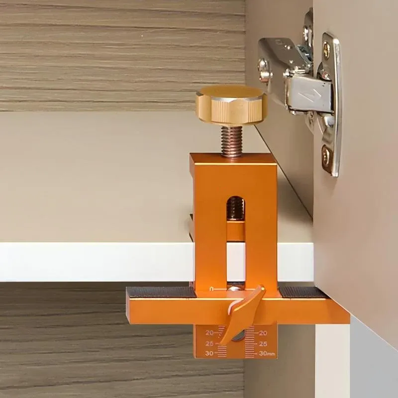 Gabarit de montage de porte d'armoire en alliage d'aluminium avec bras et pince de support 3