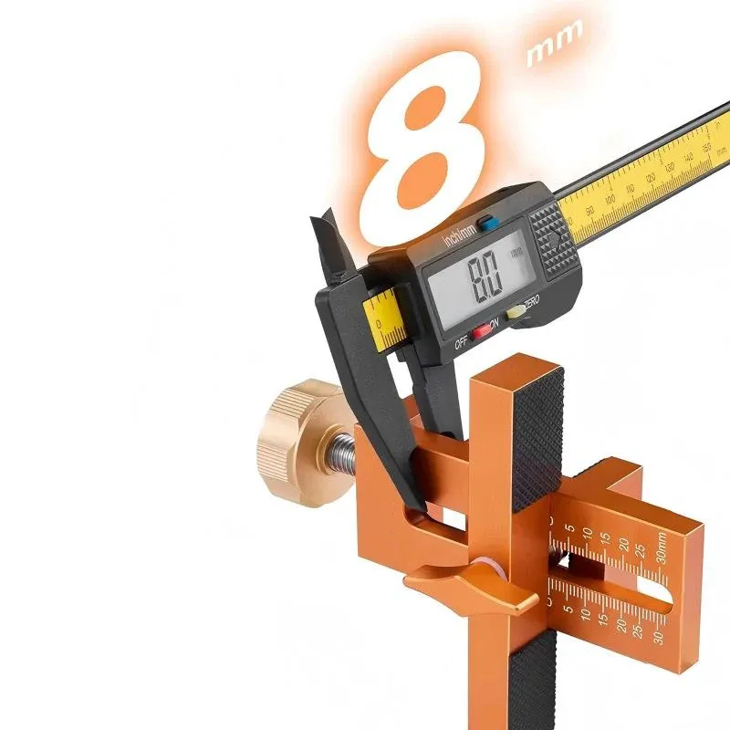 Gabarit de montage de porte d'armoire en alliage d'aluminium avec bras et pince de support 4