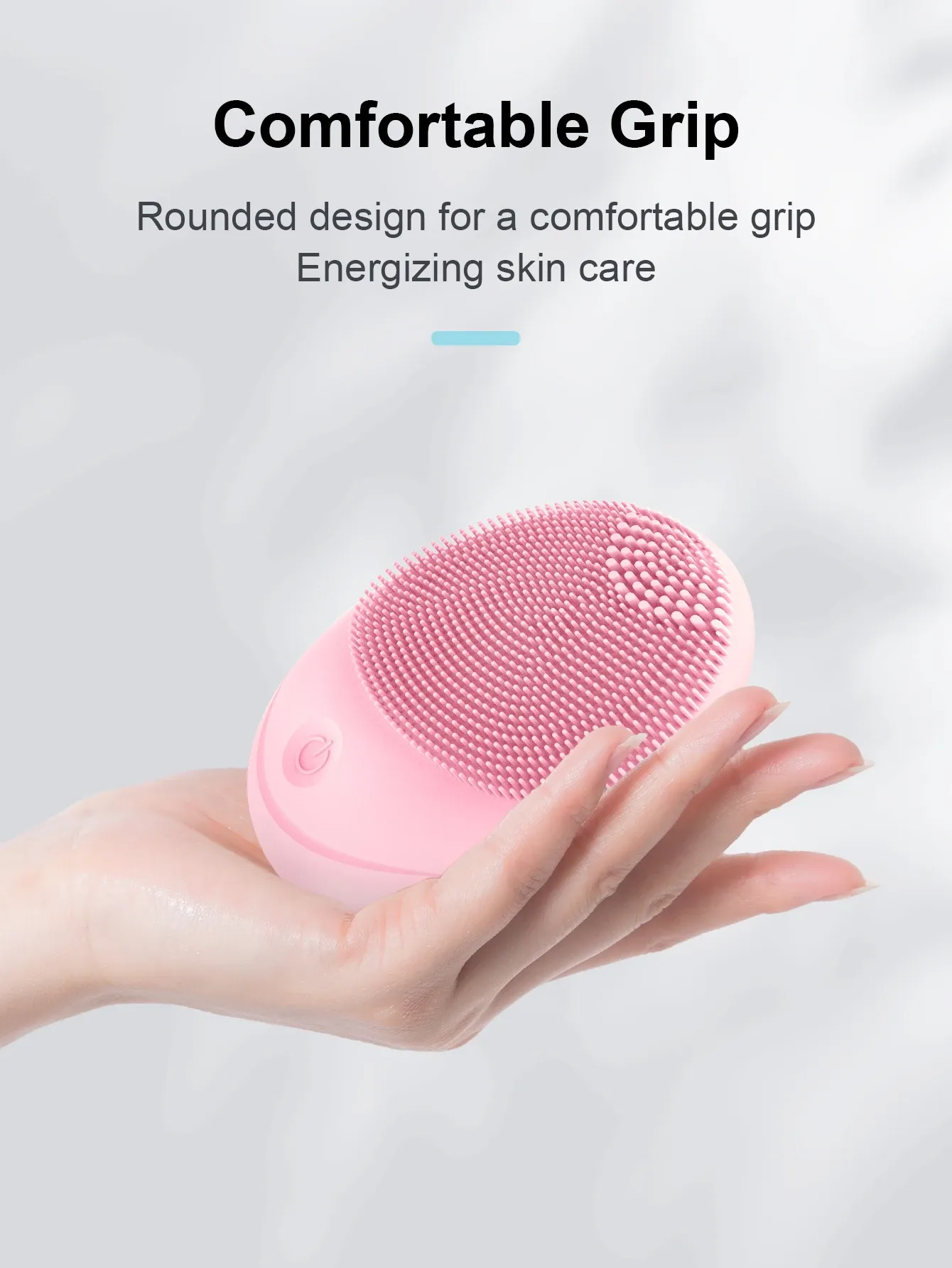 Brosse nettoyante électrique en silicone souple à vibrations soniques pour un nettoyage en profondeur et une exfoliation douce 4