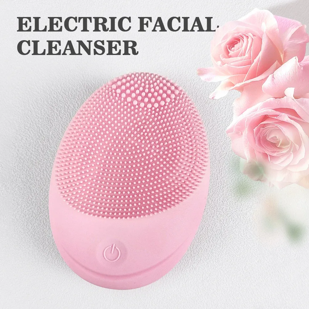 Brosse nettoyante électrique en silicone souple à vibrations soniques pour un nettoyage en profondeur et une exfoliation douce 6