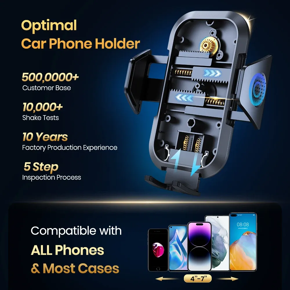 Support de téléphone TOPK pour voiture, détail du clip