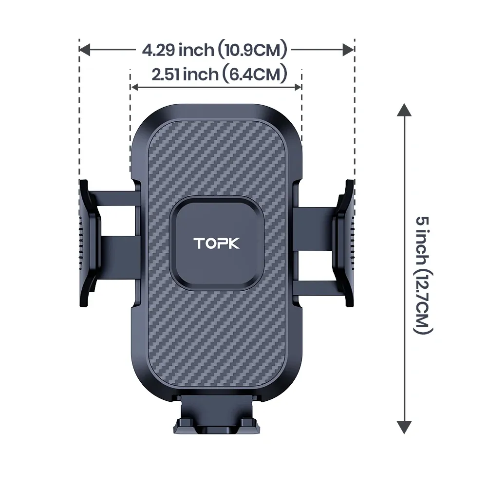 Support de téléphone TOPK pour voiture, vue détaillée