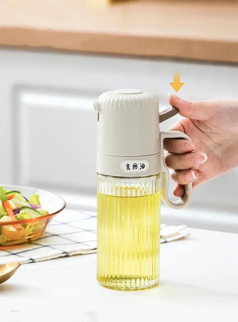 Flacon pulvérisateur d'huile, design compact
