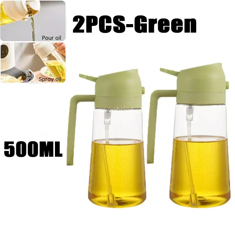 Pulvérisateur d'huile d'olive rechargeable pour cuisine, avec bouteille, distributeur d'huile et compartiment à épices 29
