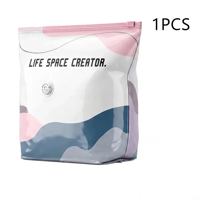 Sacs de rangement sous vide cubiques (lot de 4), grand format pour vêtements, couettes et couvertures, compression sans pompe pour voyage 7
