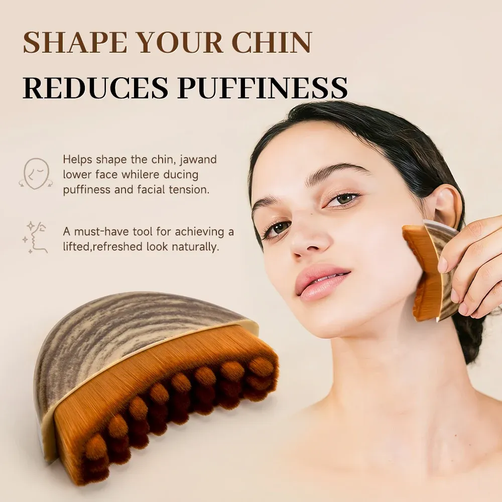 Brosse faciale portable de drainage lymphatique, outil de modelage du visage, masseur adapté à tous types de peau 6