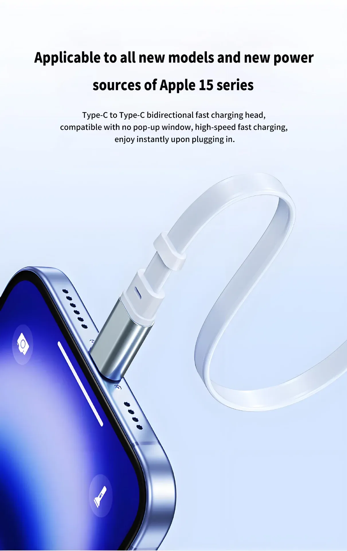 Câble de charge rapide rétractable 240W