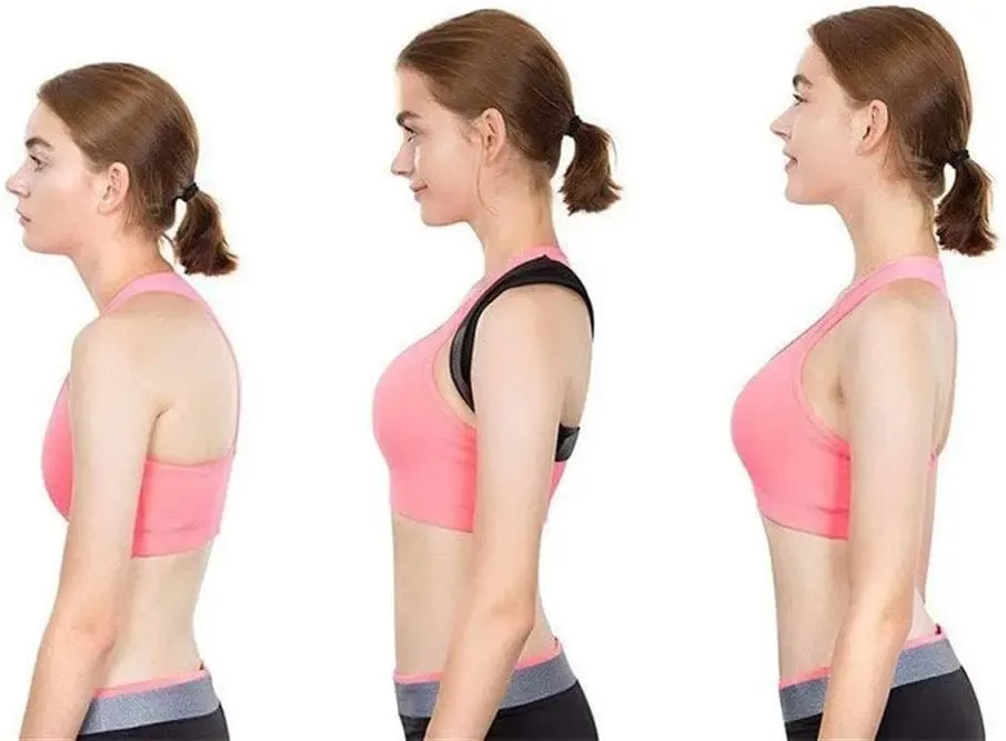Ceinture correctrice de posture pour clavicule et colonne vertébrale, réglable, soutien du cou et du haut du dos 5