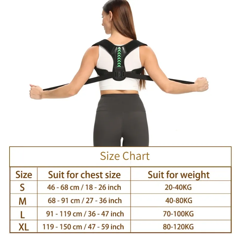 Ceinture correctrice de posture pour clavicule et colonne vertébrale, réglable, soutien du cou et du haut du dos 6