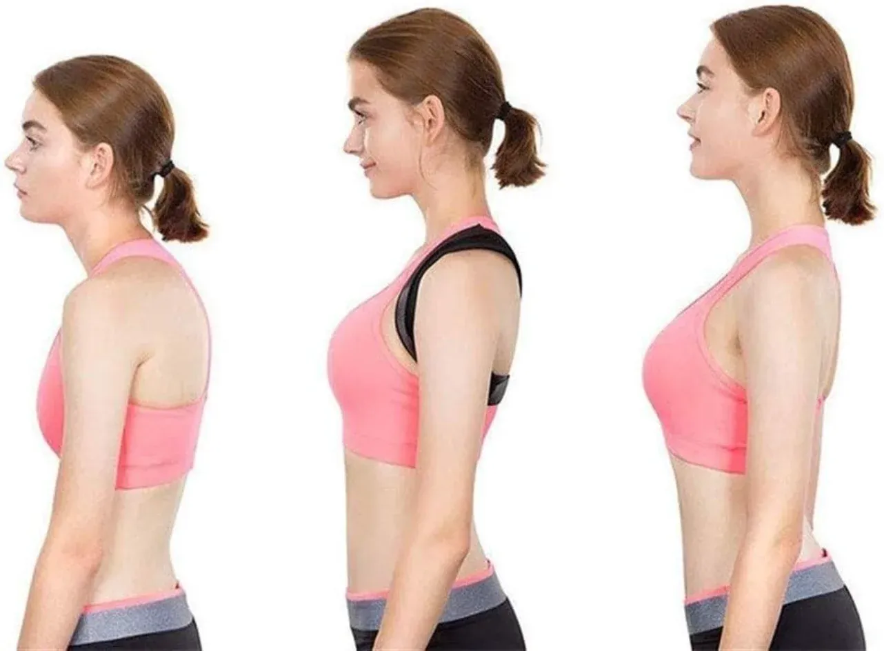 Ceinture correctrice de posture portée