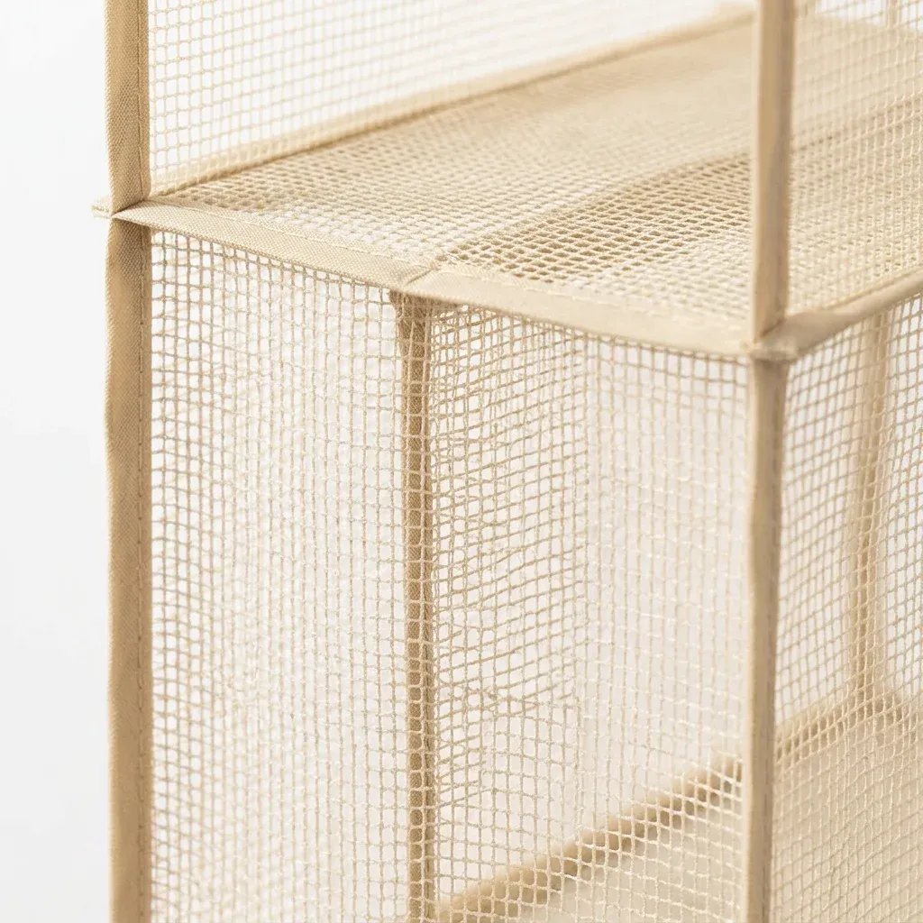 Organisateur de sacs à main suspendu pour armoire, étagère de rangement multi-niveaux anti-poussière 5