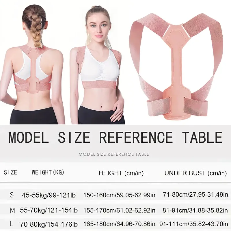 Ceinture correctrice de posture respirante, invisible et réglable, soutien du dos et entraînement à la posture 2